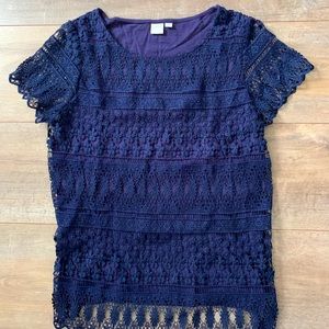 Twik navy lace t-shirt